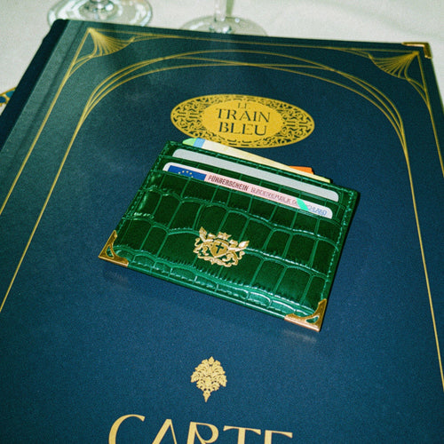 Green Crocodile Cardholder