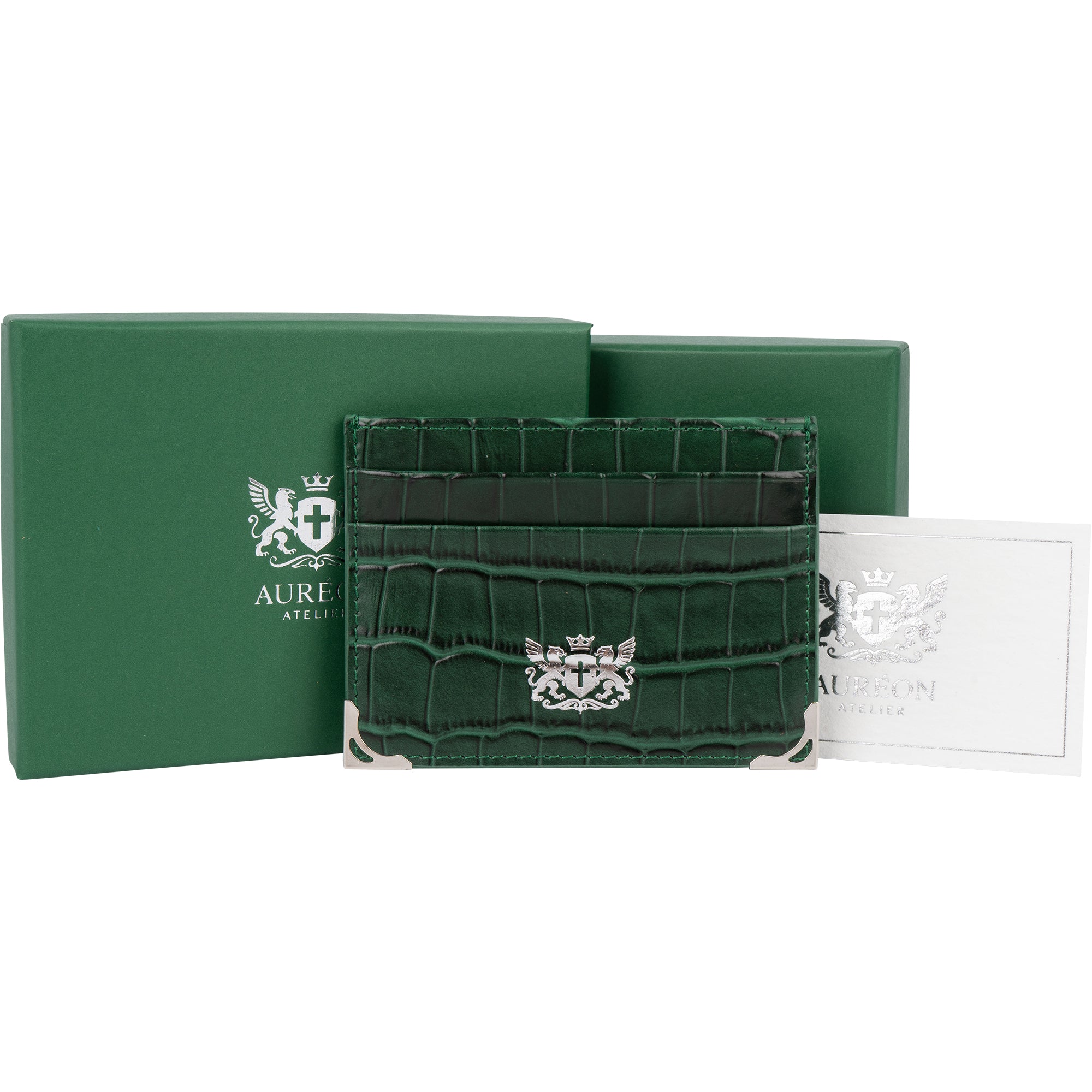 Green Crocodile Cardholder