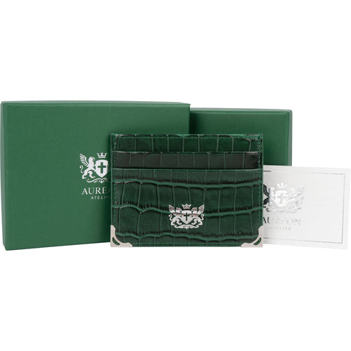 Green Crocodile Cardholder